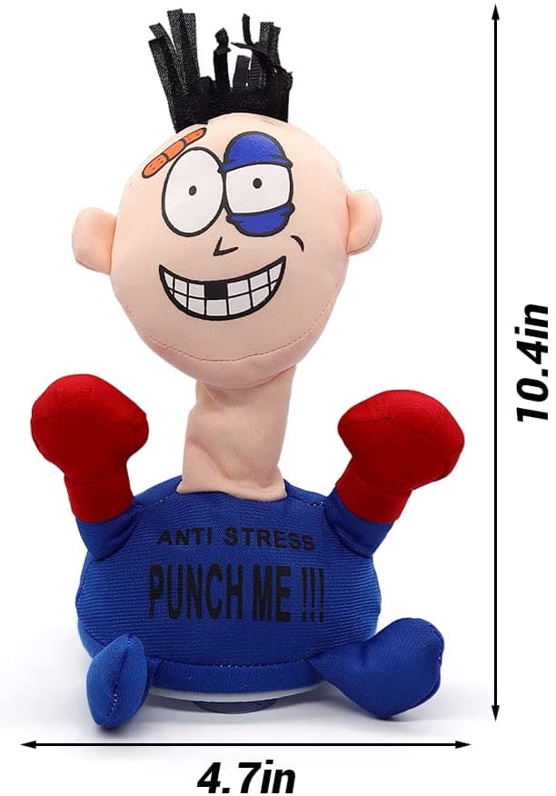 Funny Electronic Punch Me Anti Press Doll, Desktop Stress Relief for Adults Interactive Toy, Funny Children Boxing Toys, Punch Me Electric Plush Toys, Girls Creative Vent Screaming Doll, Punching And Screaming Sound Vent Toys, Cute Stuffed Toy Funny Electronic Punch Me Anti Press Doll, Desktop Stress Relief for Adults Interactive Toy, Funny Children Boxing Toys, Punch Me Electric Plush Toys, Girls Creative Vent Screaming Doll, Punching And Screaming Sound Vent Toys, Cute Stuffed Toy